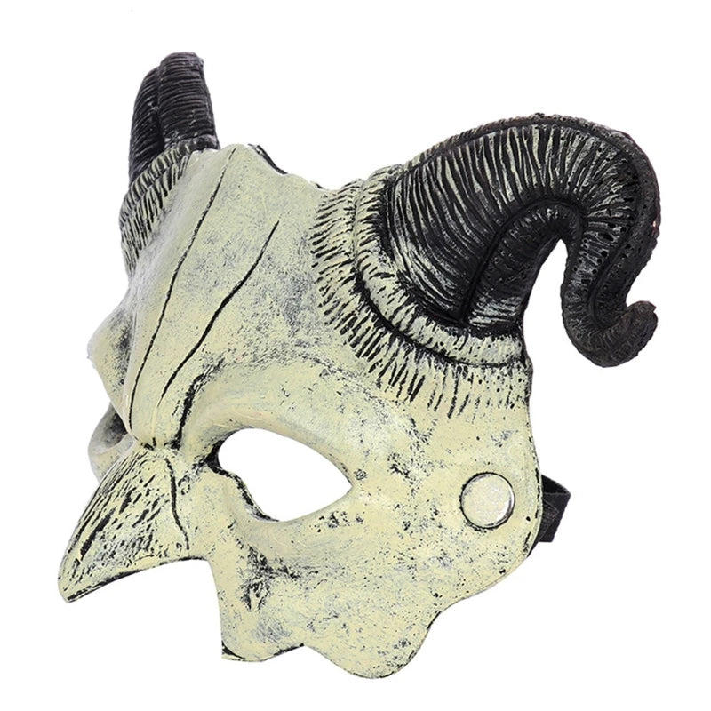 Halloween Demon Mask Horns Devil